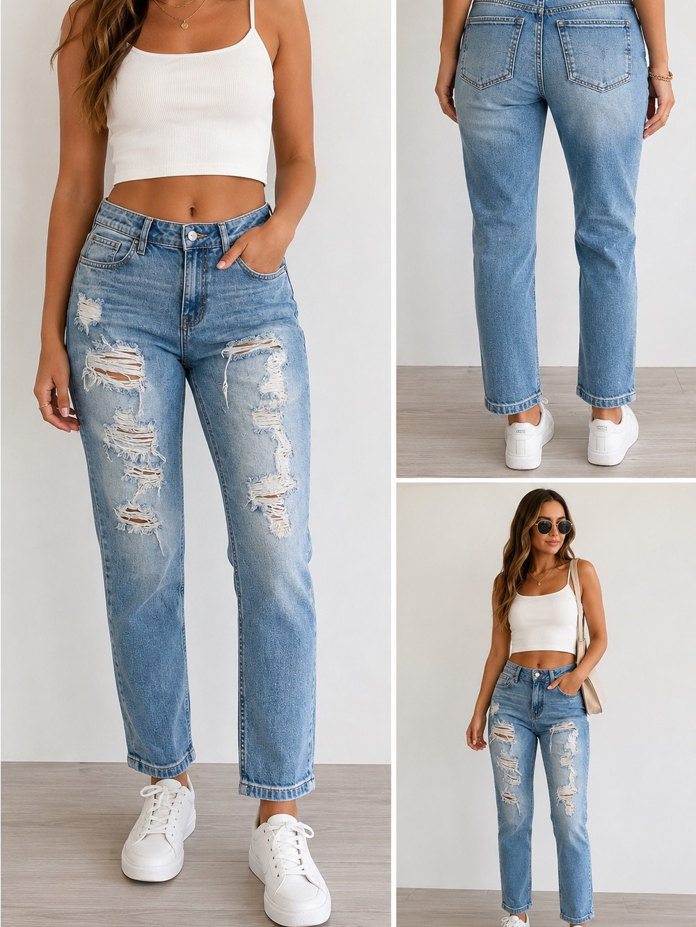 Lee Cooper East London Heritage Since 1908 Distressed Jeans – Size 28